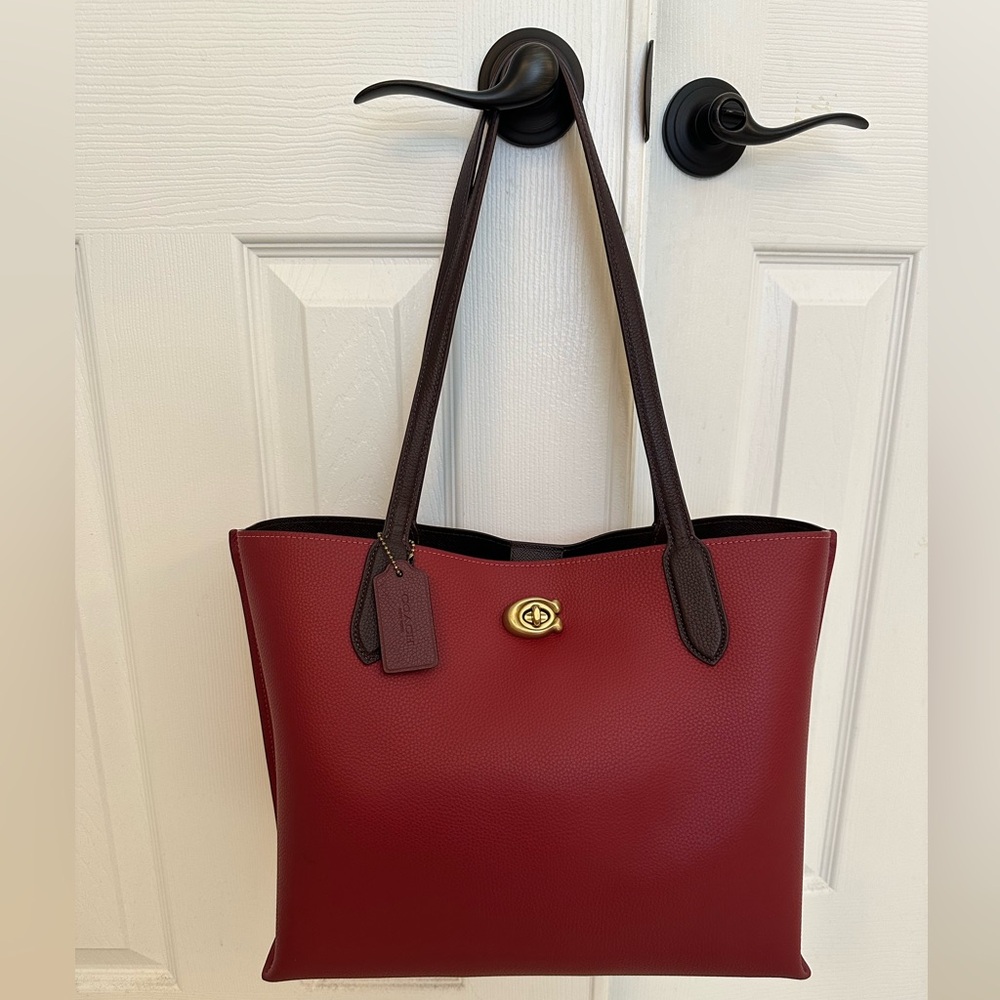 Coach pebbled leather Willow Tote